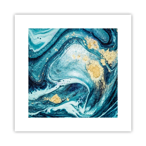 Plagát - Modrý vír - 30x30 cm