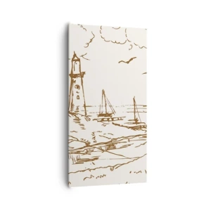 Obraz na plátne - Náčrt letných spomienok - 65x120 cm