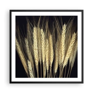 Plagát v čiernom ráme - Rustikálna mágia - 60x60 cm