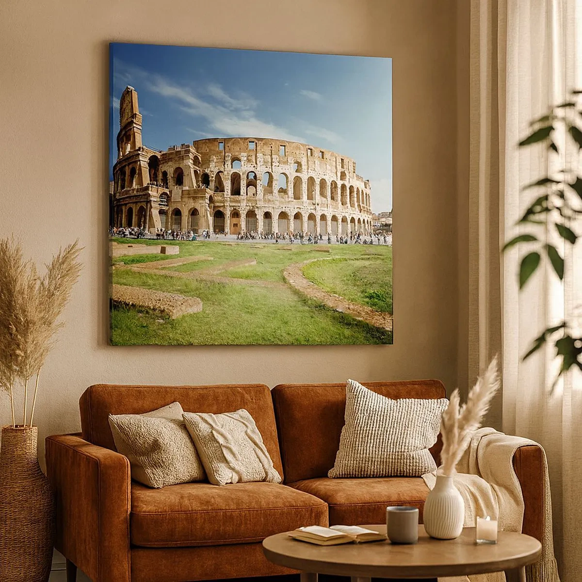 Obraz na plátne - Ešte je počuť hrkanie zbraní - 30x30 cm