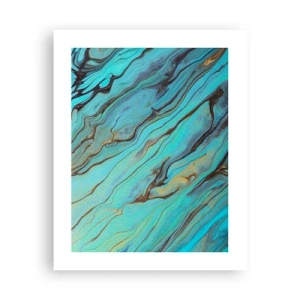Plagát - Tyrkysový príliv - 40x50 cm