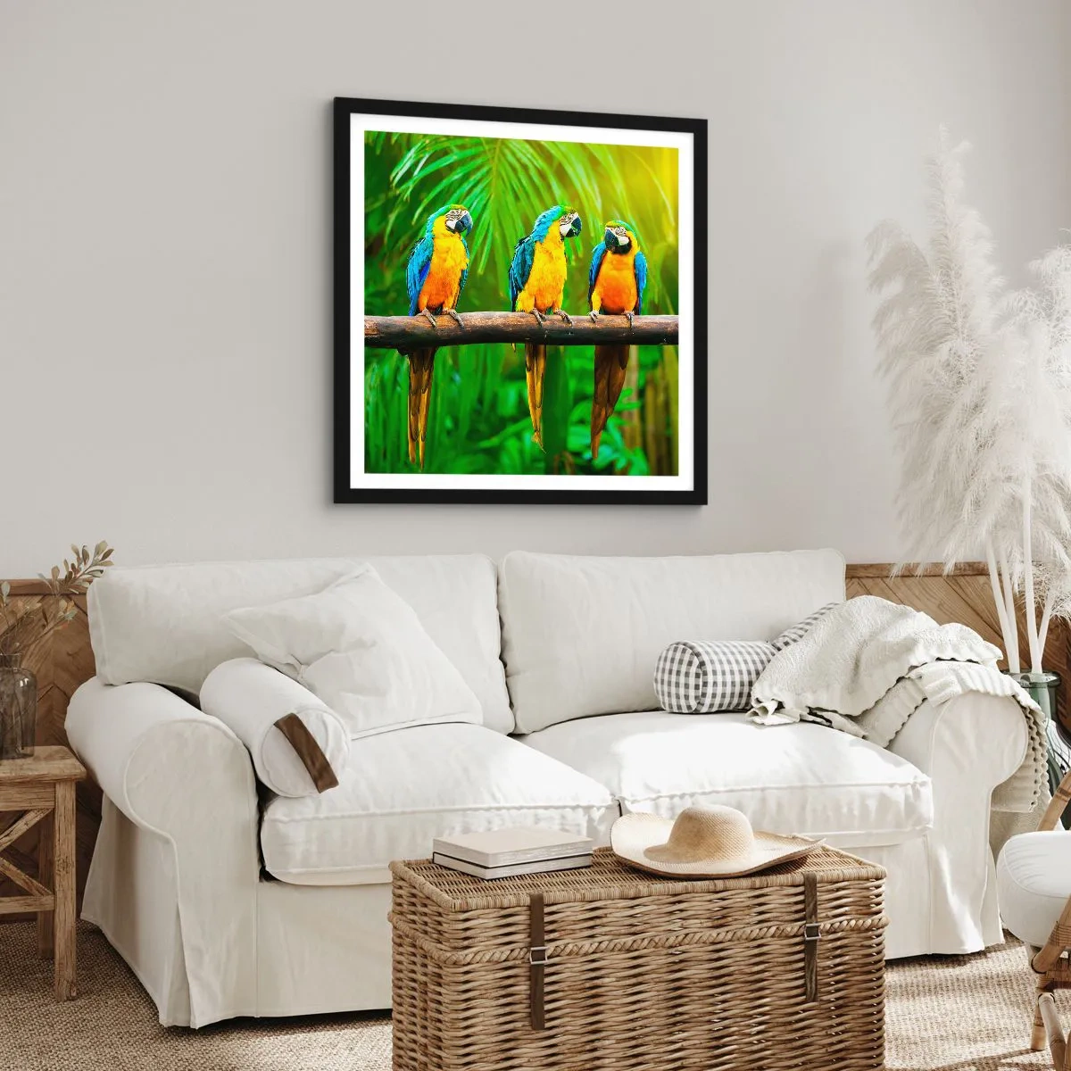 Plagát v čiernom ráme - Počula si, že ona…? - 60x60 cm