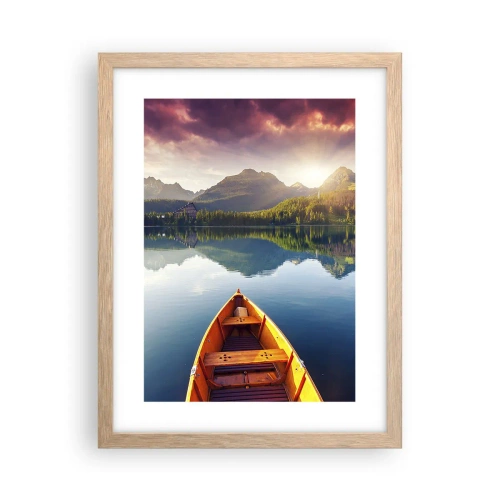 Plagát v ráme zo svetlého duba - Nič proti prírode - 30x40 cm