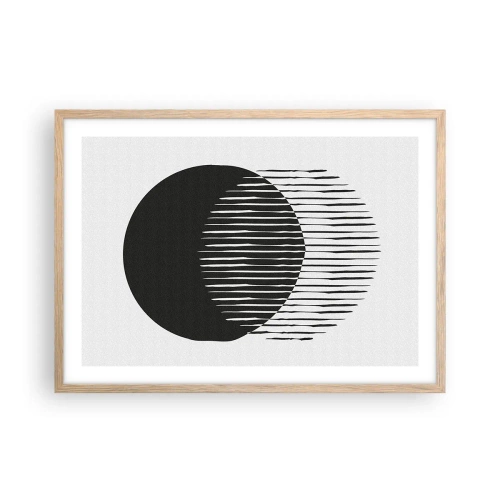 Plagát v ráme zo svetlého duba - Jeho alter ego - 70x50 cm