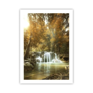 Plagát - Parkový vodopád - 50x70 cm
