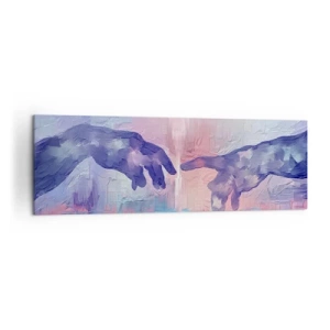 Obraz na plátne - Božská iskra života - 160x50 cm