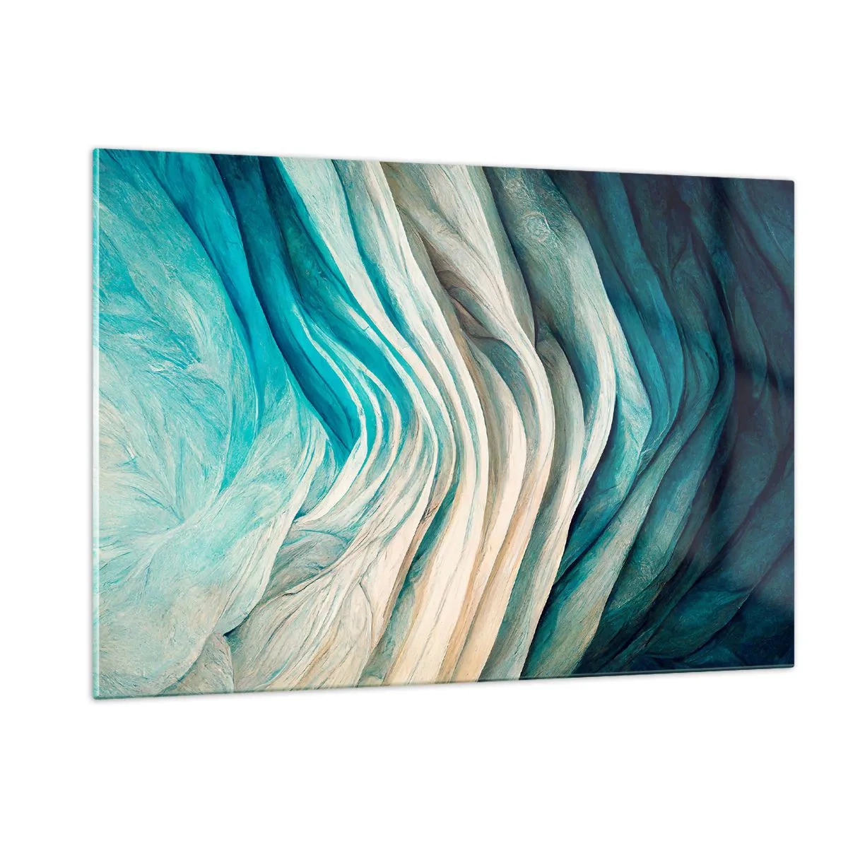 Obraz na skle - Modrá neukojiteľnosť - 120x80 cm