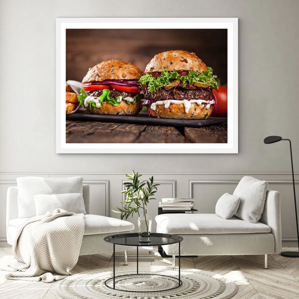 Plagát v bielom ráme - American dream - 100x70 cm