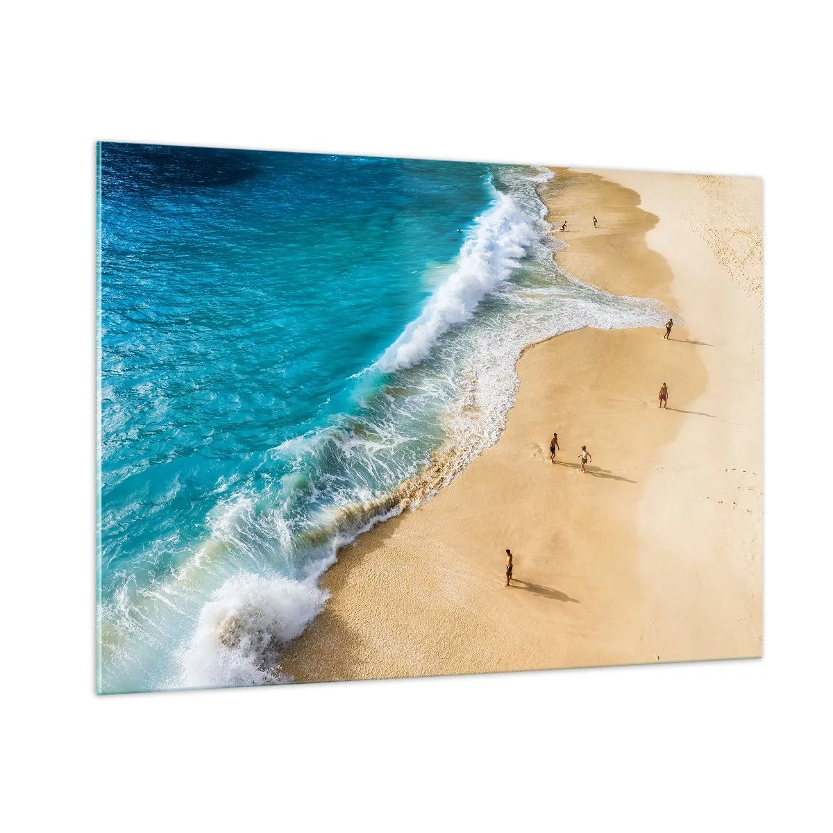 Obraz na skle - A potom slnko, pláž… - 100x70 cm