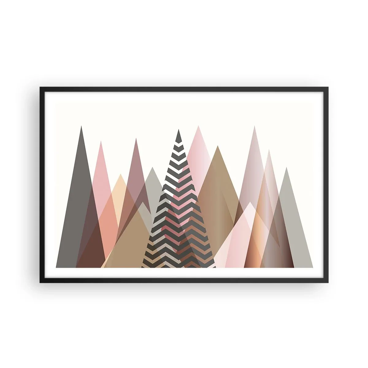 Plagát v čiernom ráme - Pyramidálny pohľad - 91x61 cm