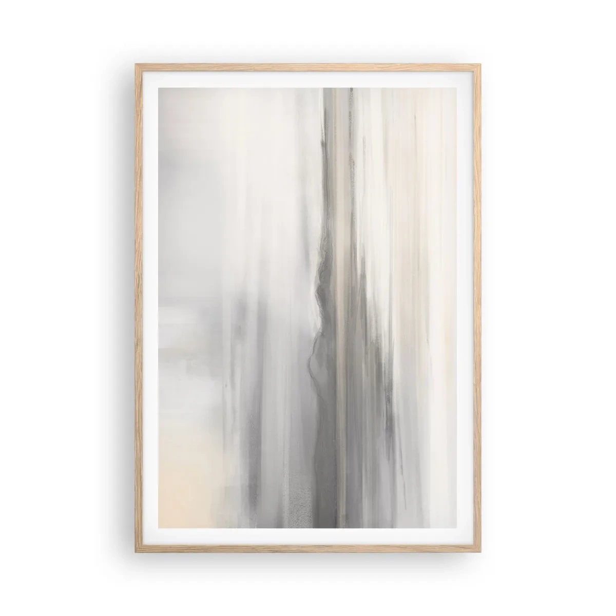 Plagát v ráme zo svetlého duba - Zamyslená diaľka - 70x100 cm