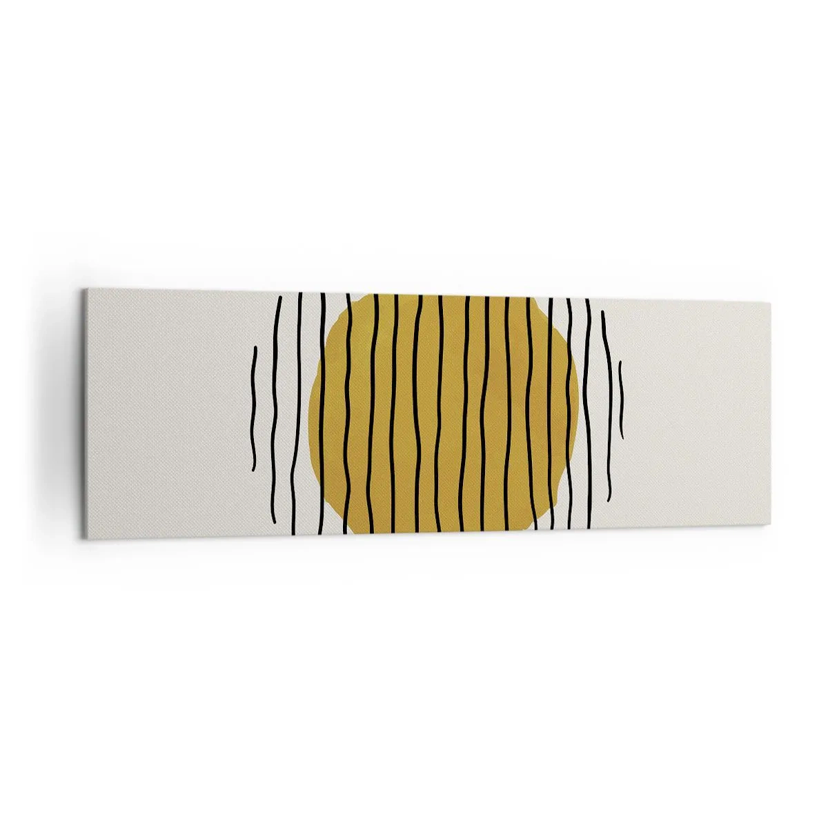 Obraz na plátne - Abstrakcia kmitajúca žiarom - 160x50 cm