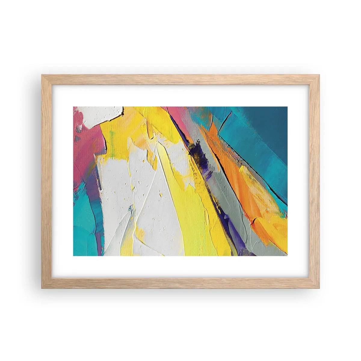 Plagát v ráme zo svetlého duba - Anatómia svetla - 40x30 cm