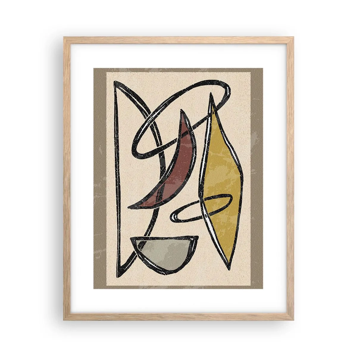 Plagát v ráme zo svetlého duba - Zvisle a vodorovne - 40x50 cm