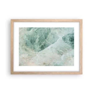 Plagát v ráme zo svetlého duba - Vznešený chlad kameňa - 40x30 cm