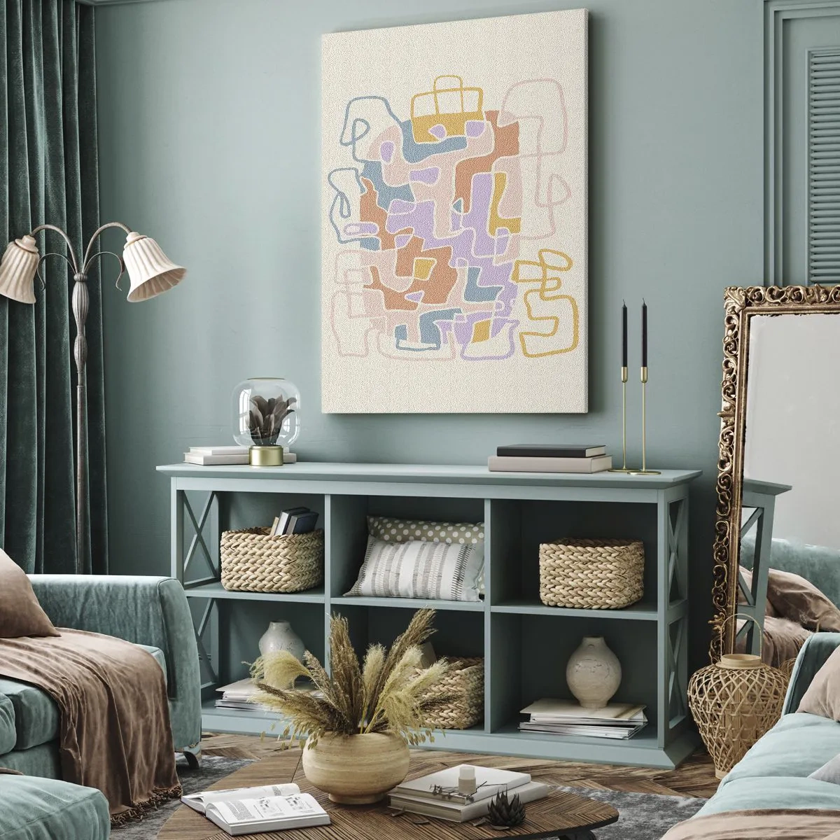 Obraz na plátne - Labyrint – veselé dobrodružstvo - 55x100 cm