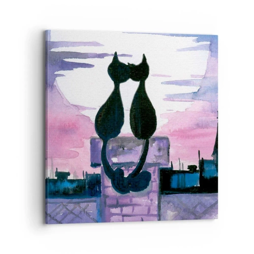 Obraz na plátne - Rendez-vous pod mesiacom - 70x70 cm