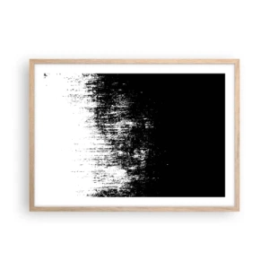 Plagát v ráme zo svetlého duba - Víťazom sa stáva... - 70x50 cm