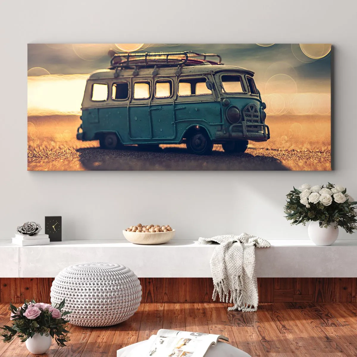 Obraz na plátne - Koniec bôžikov: peňazí a práce - 100x40 cm