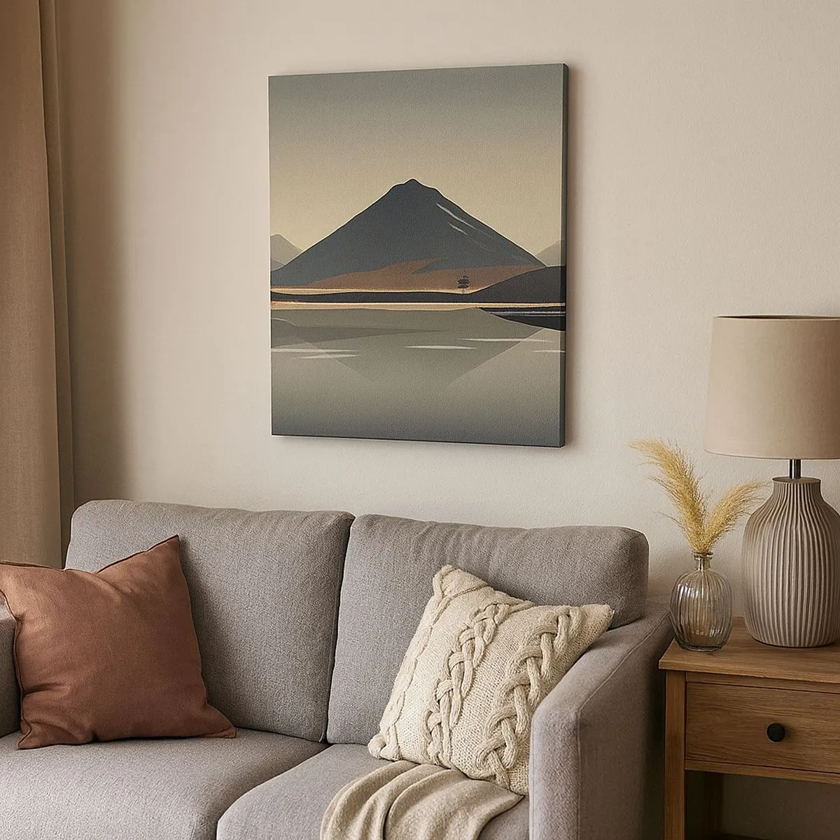 Obraz na plátne - Zrkadlový odraz - 30x30 cm