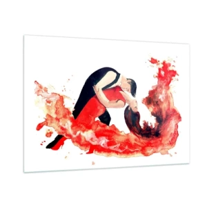 Obraz na skle - Tango - zmyselná vlna - 100x70 cm