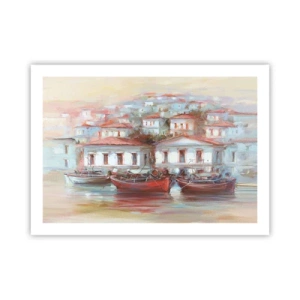 Plagát - Šťastné mestečko - 70x50 cm