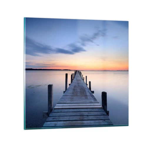 Obraz na skle - Pokoj príjemného súmraku - 30x30 cm