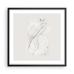 Plagát v čiernom ráme - Zablúdiť pohľadom - 50x50 cm