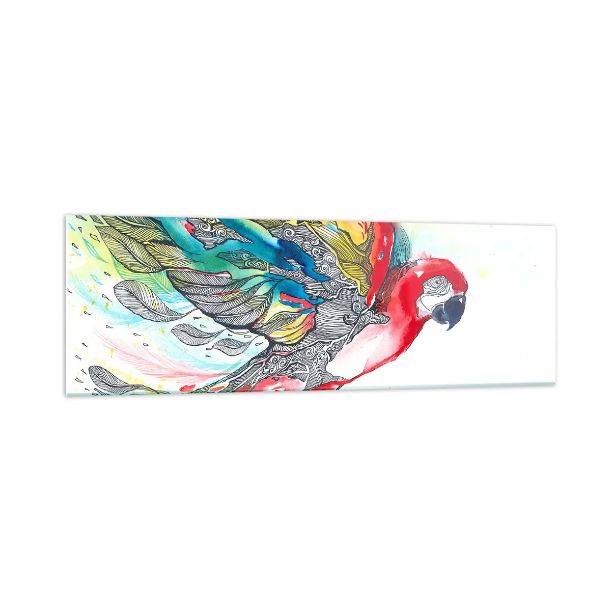 Obraz na skle - Ži farebne - 160x50 cm