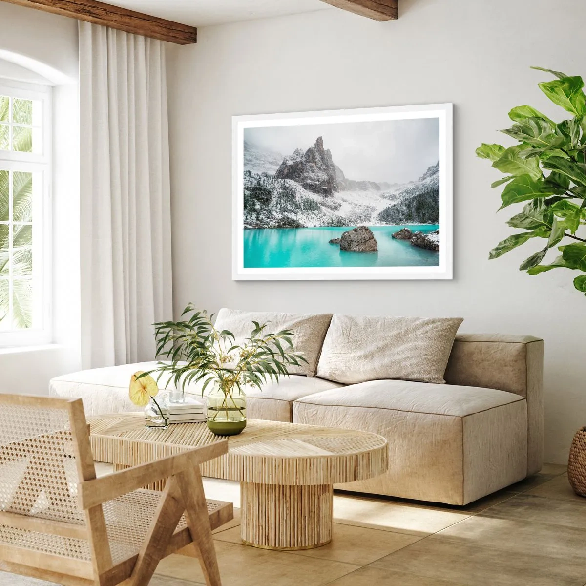 Plagát v bielom ráme - Na stráži - 100x70 cm