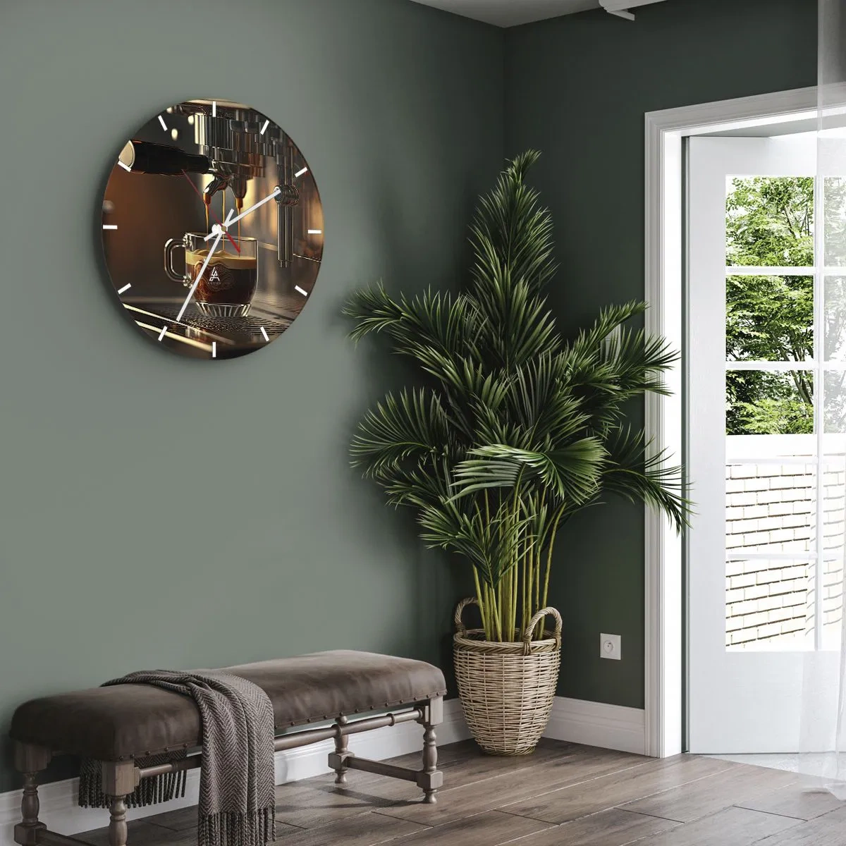 Nástenné hodiny - Zmyselná zmes - 30x30 cm