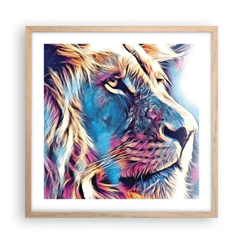 Plagát v ráme zo svetlého duba - Múdrosť prírody - 50x50 cm