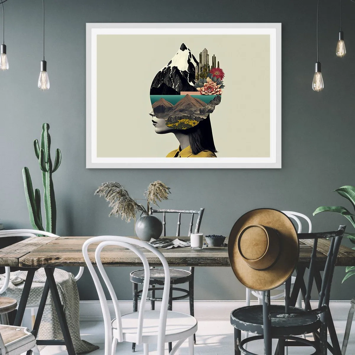 Plagát v bielom ráme - Žena – vždy tajomstvo - 50x40 cm