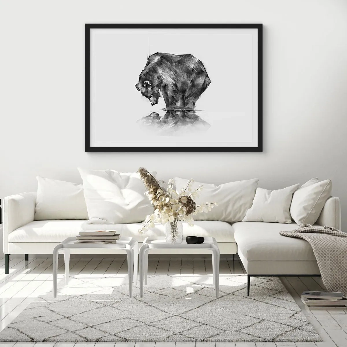 Plagát v čiernom ráme - Je príjemné sa stretnúť s niekým blízkym - 91x61 cm