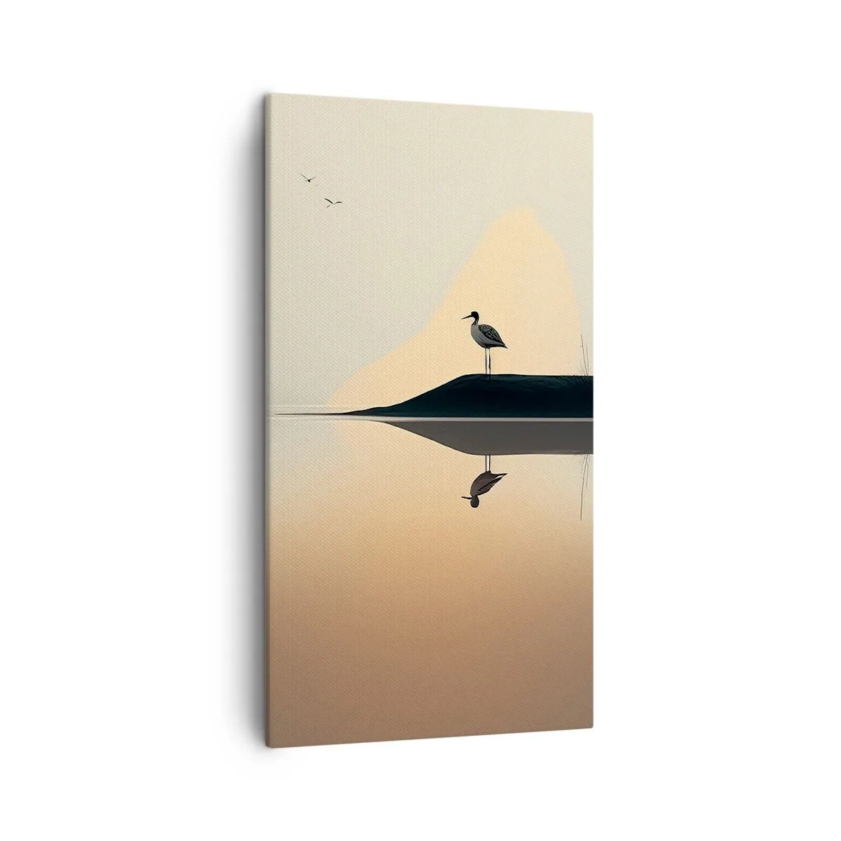 Obraz na plátne - Pán na jazere - 45x80 cm