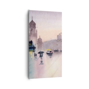 Obraz na plátne - V daždivom opare - 65x120 cm