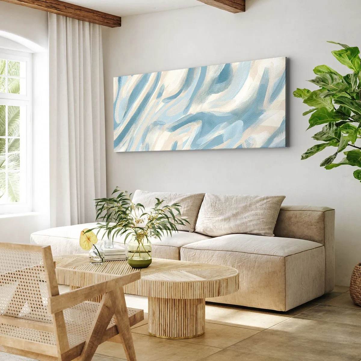 Obraz na plátne - Jarné závany - 100x40 cm