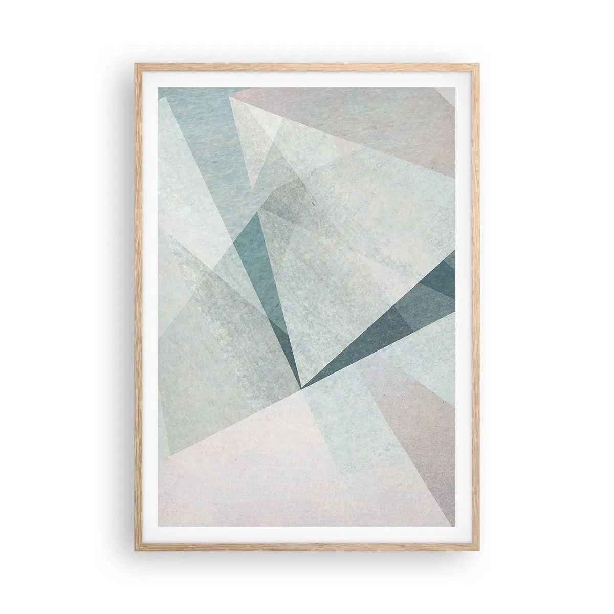 Plagát v ráme zo svetlého duba - V kľude, ale dynamicky - 70x100 cm