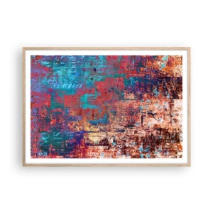 Plagát v ráme zo svetlého duba - Pamäť a zabudnutie - 100x70 cm