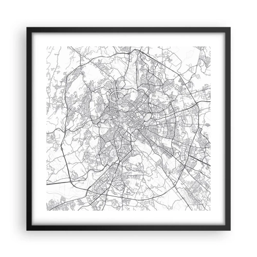 Plagát v čiernom ráme - Rímsky kruh - 50x50 cm