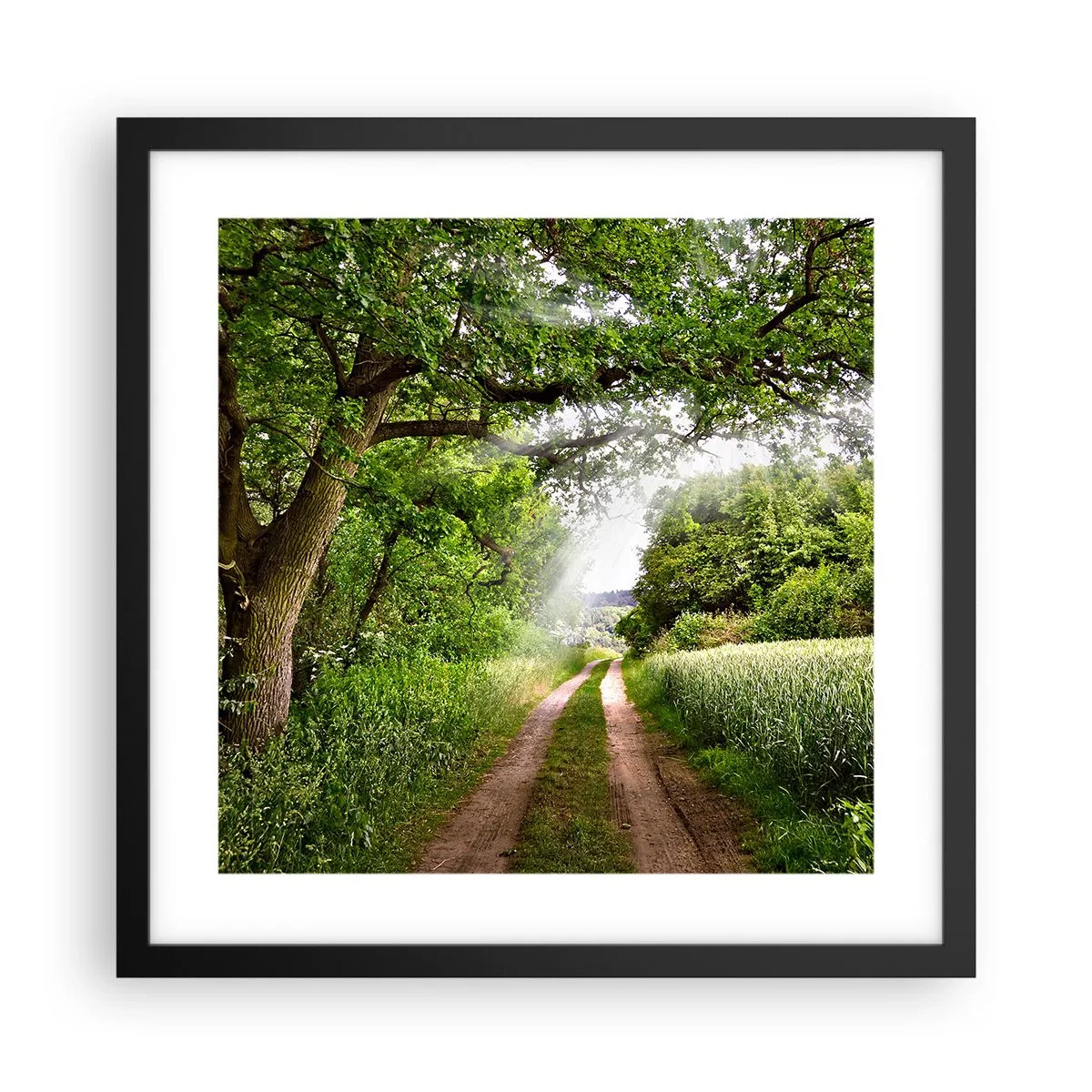 Plagát v čiernom ráme - Et in Arcadia ego - 40x40 cm