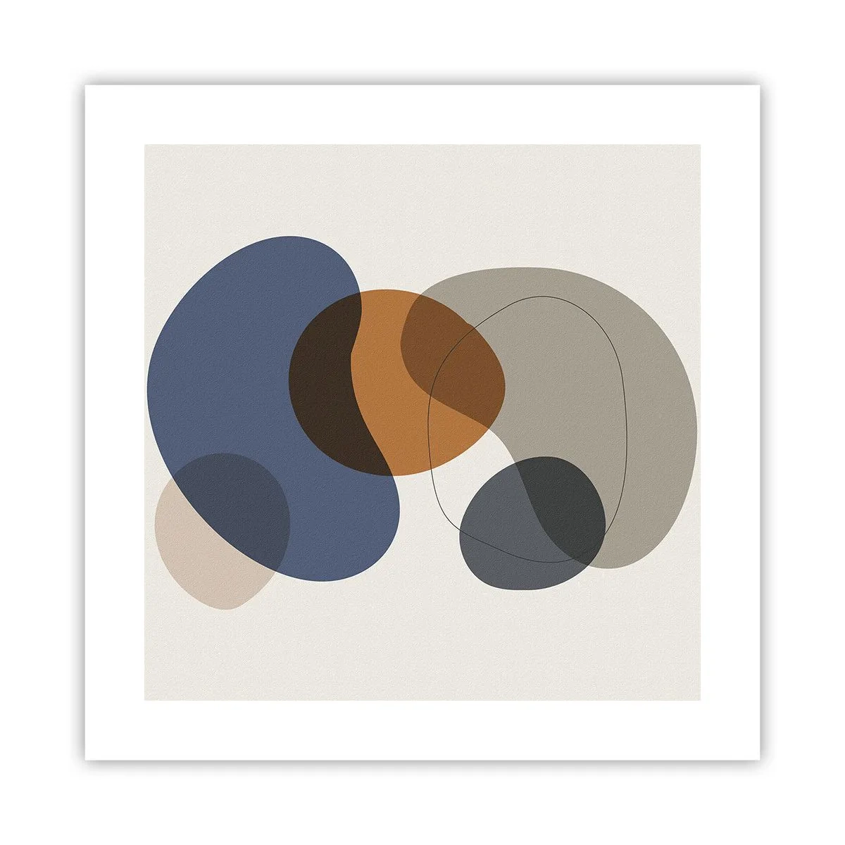 Plagát - Kvapky farieb - 40x40 cm