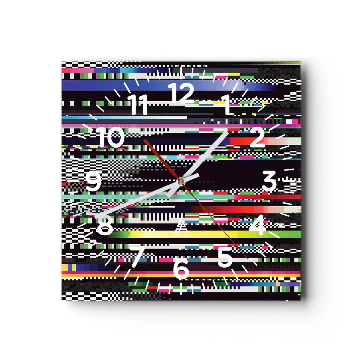 Nástenné hodiny - Kontrolný obraz skutočnosti - 40x40 cm