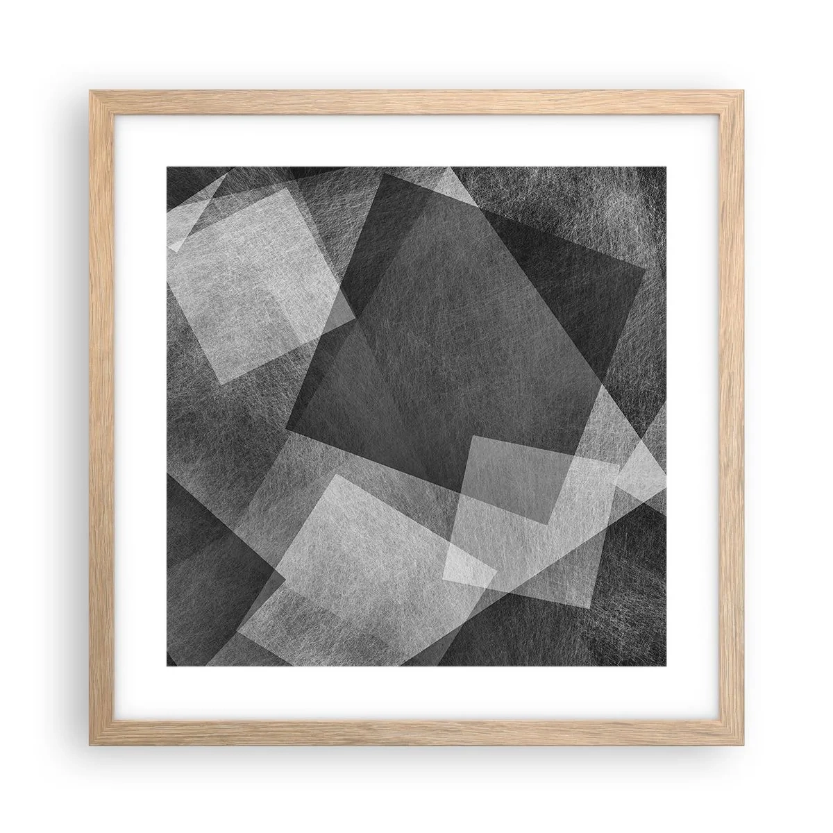Plagát v ráme zo svetlého duba - Odveký symbol trvalosti a poriadku - 40x40 cm