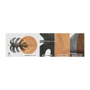 Vzorka Fototapeta Standard Eco - Vždy slnko - List, slnko, Boho - 100x30 cm