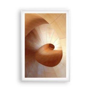 Plagát v bielom ráme - Architektonická serpentína - 61x91 cm