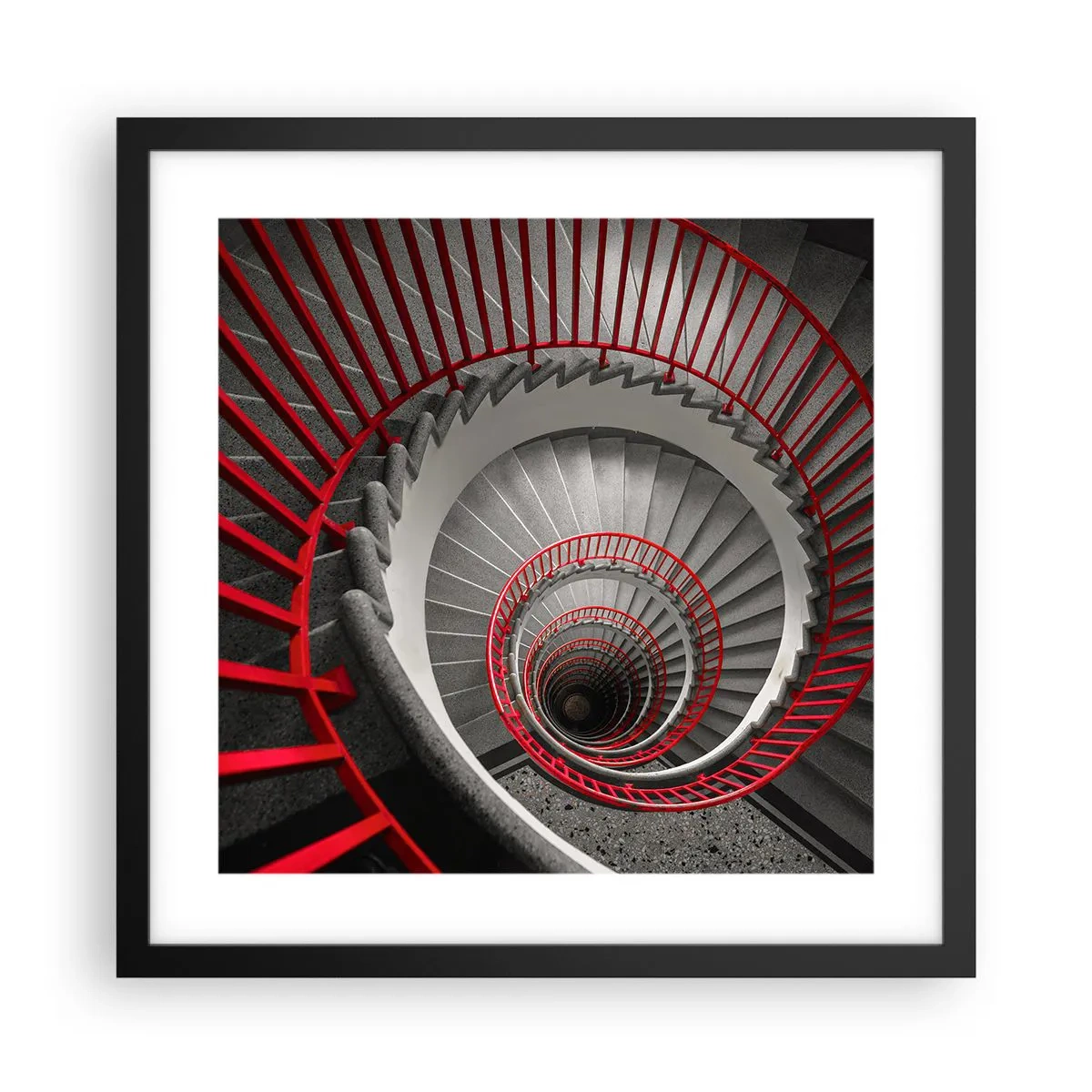 Plagát v čiernom ráme - Architektonické hry - 40x40 cm