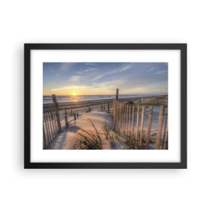 Plagát v čiernom ráme - Odlesk a tieň vetra - 40x30 cm