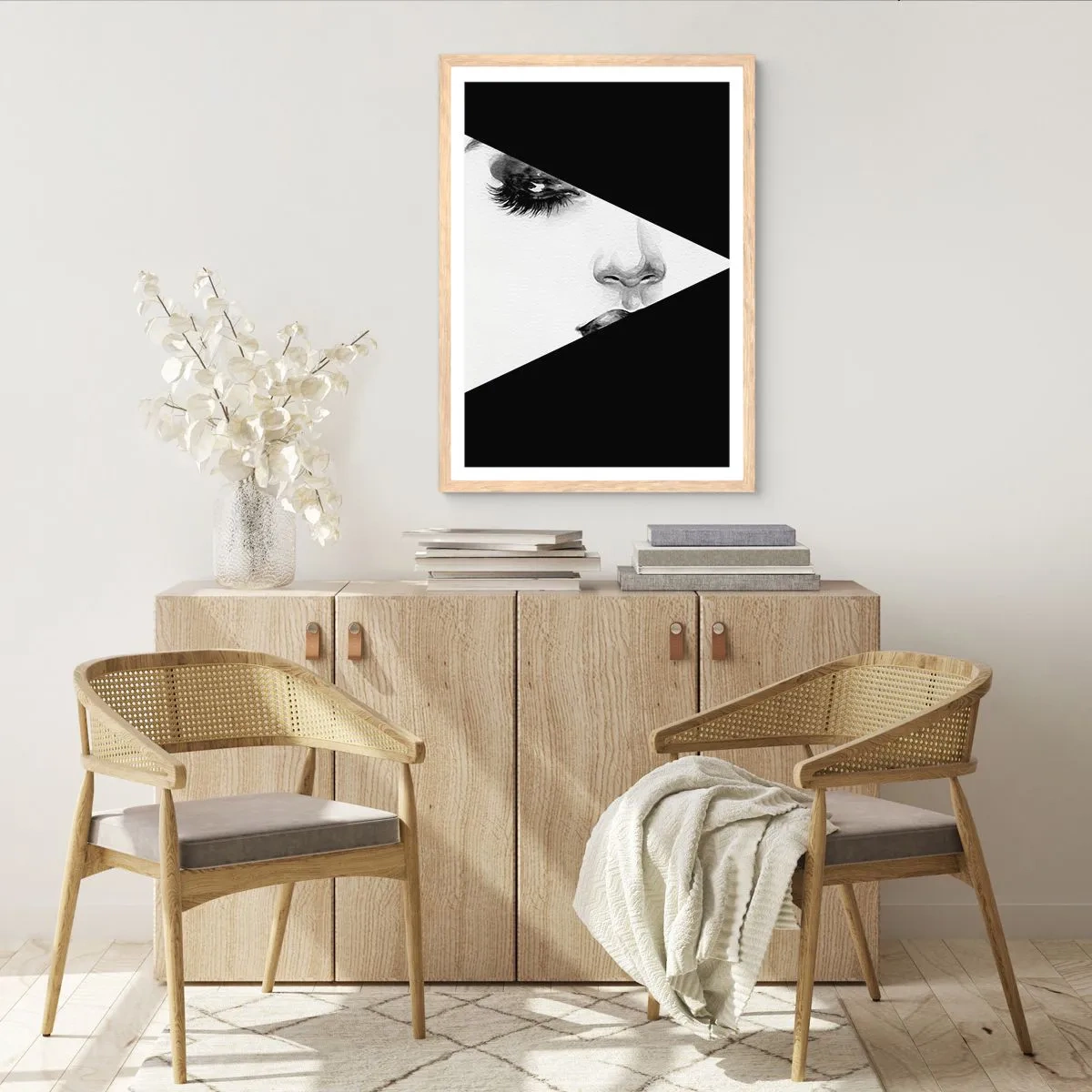 Plagát v ráme zo svetlého duba - Vždy neobjavená - 61x91 cm