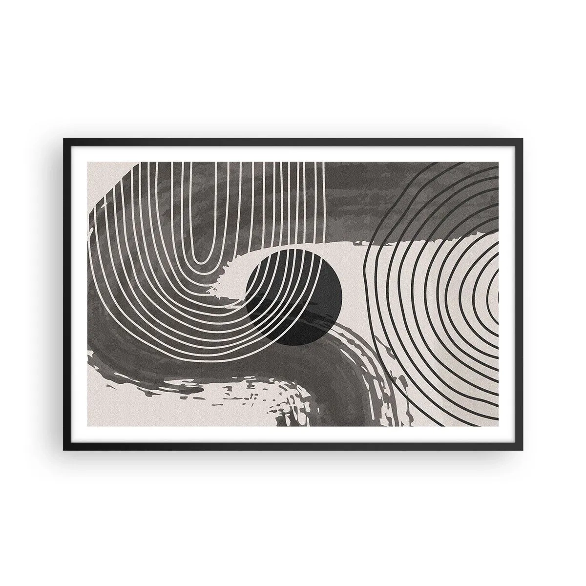 Plagát v čiernom ráme - Ovál víťazí - 91x61 cm